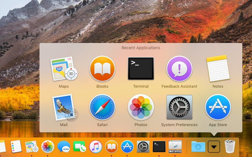 Mac Dock App Stacks